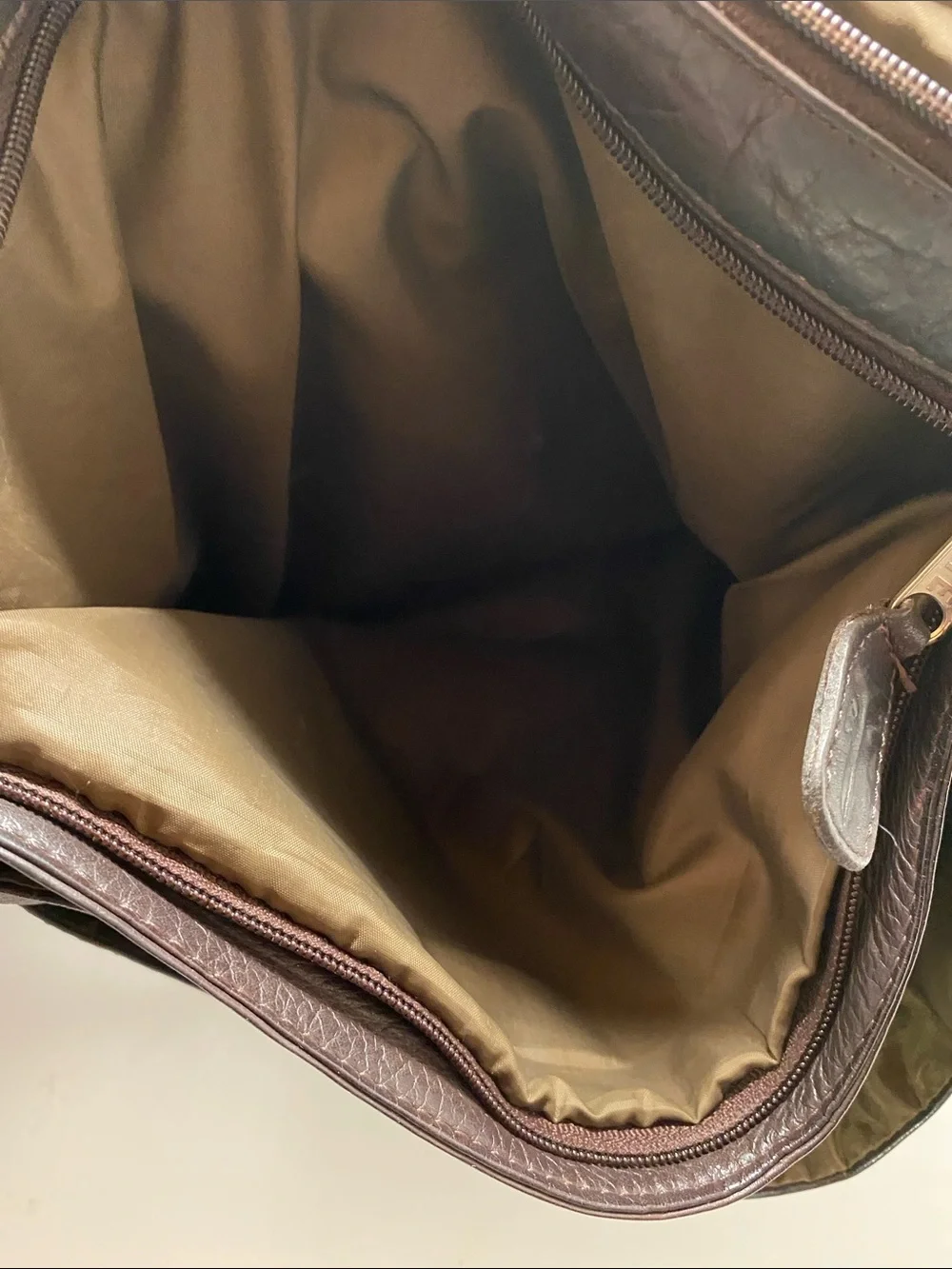 Frye Dark Brown Leather Messenger Bag with Adjustable Strap